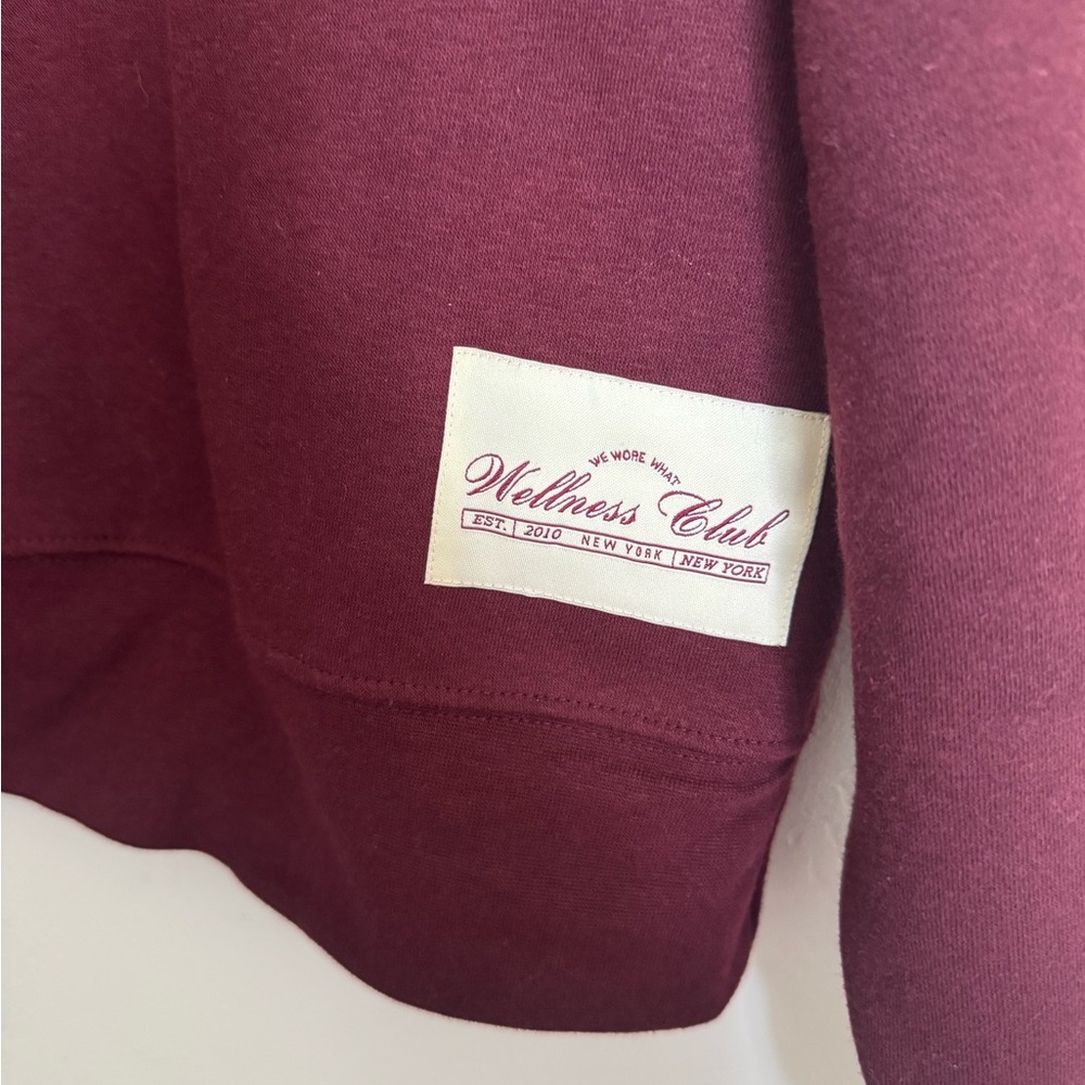 WeWoreWhat Burgundy Crewneck Sweatshirt - Picture 5 of 5
